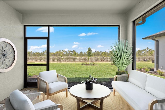 sunroom / solarium with a wealth of natural light