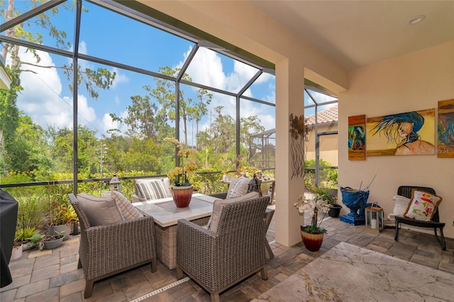 view of sunroom / solarium