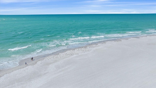 property view of water with a view of the beach