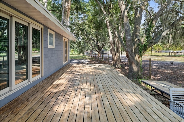 view of wooden terrace