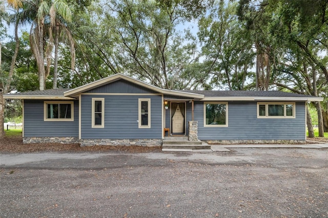 view of ranch-style house