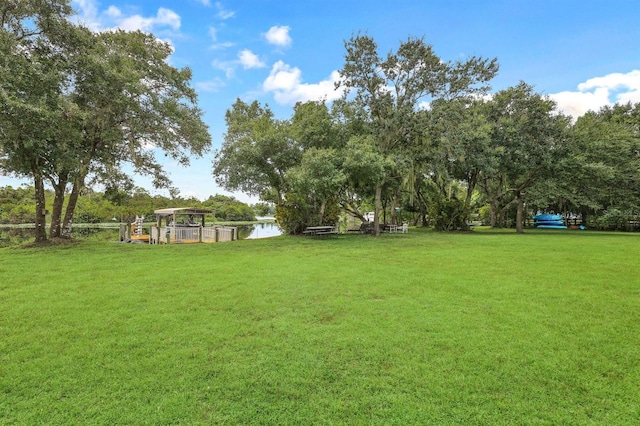 16990 River Boat Bnd, Alva, FL 33920 - view of yard featuring a water view