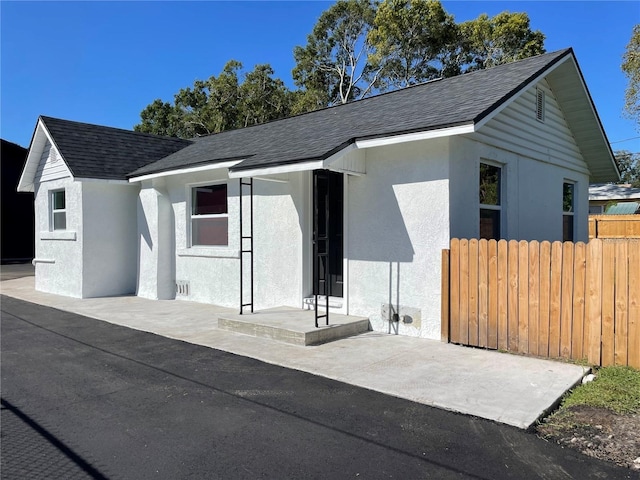 view of front of property with a patio