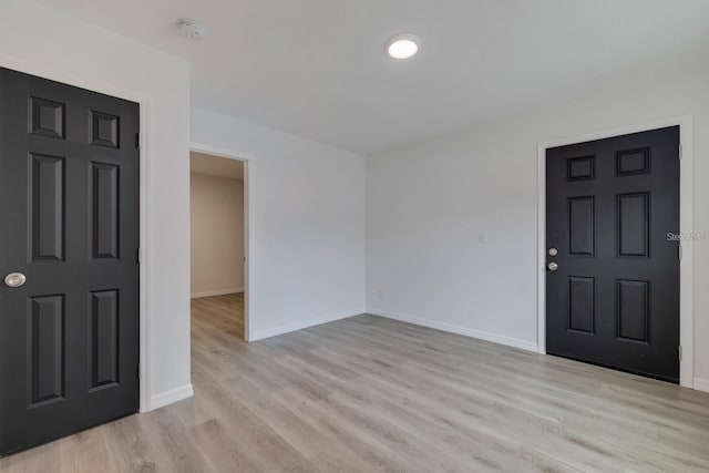 foyer featuring light hardwood / wood-style floors