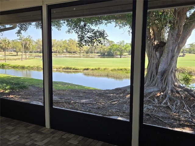 view of water feature