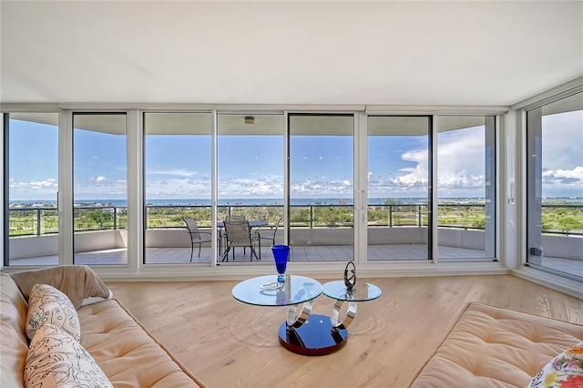 view of sunroom