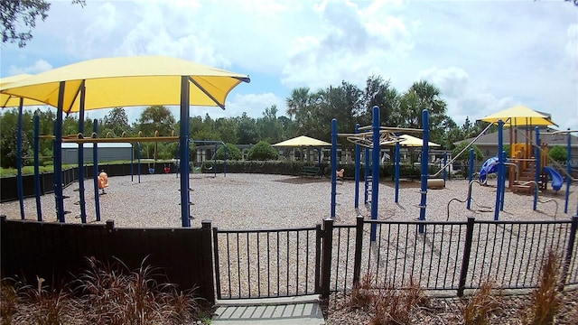 view of jungle gym