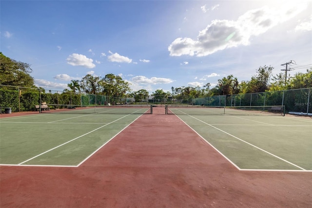 view of tennis court