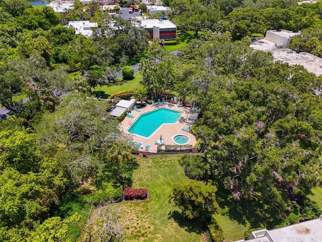 birds eye view of property