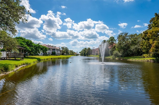 view of water feature