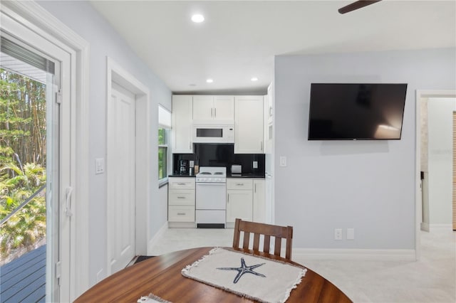 view of dining area