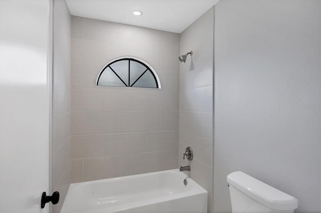 full bath featuring shower / bathing tub combination and toilet