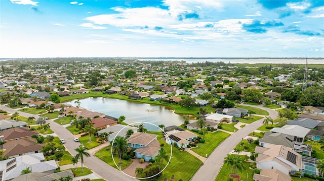 8607 51st Ave W, Bradenton, FL 34210 - aerial perspective of suburban area featuring a nearby body of water