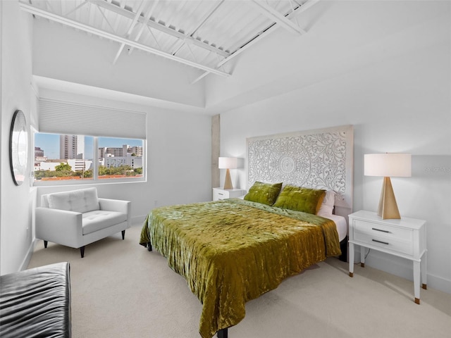 bedroom featuring carpet flooring