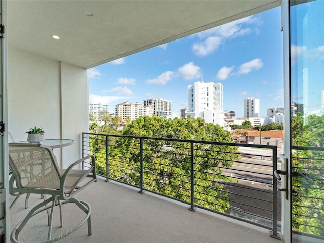 view of balcony