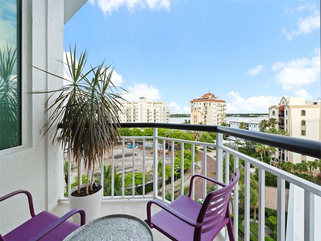 view of balcony