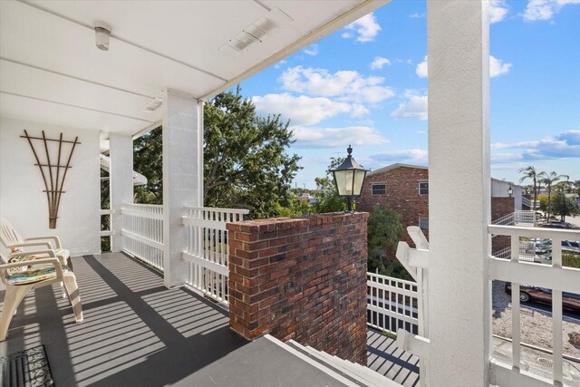 view of patio / terrace featuring a balcony