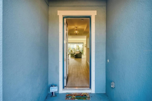 5415 Limelight Dr, Apollo Beach, FL 33572 - view of exterior entry featuring stucco siding
