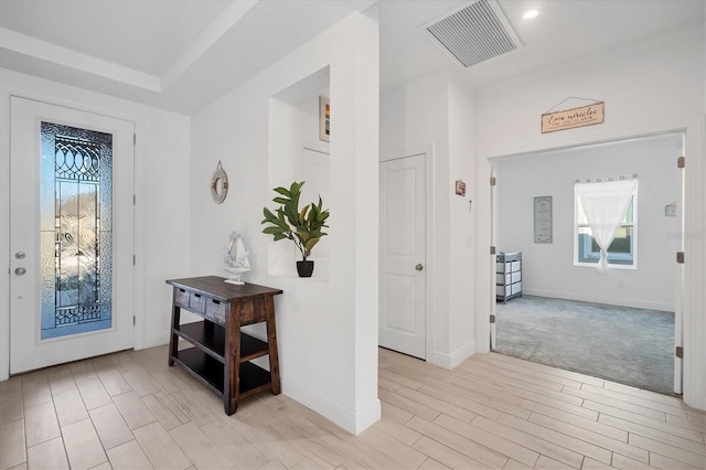 5415 Limelight Dr, Apollo Beach, FL 33572 - entrance foyer featuring light wood-style floors and baseboards