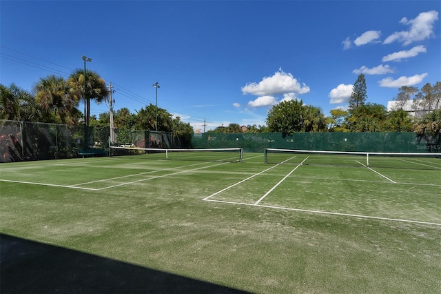 view of tennis court