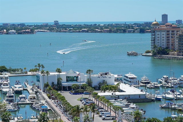 view of water feature