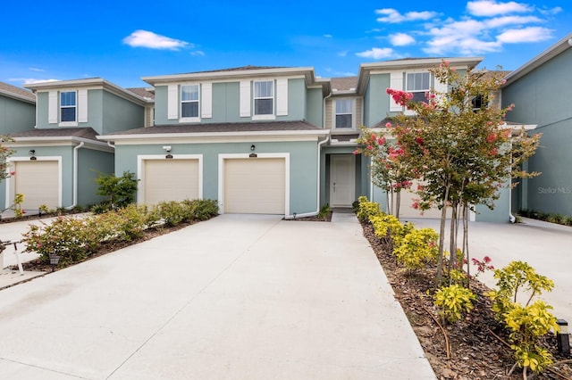 front of property featuring a garage