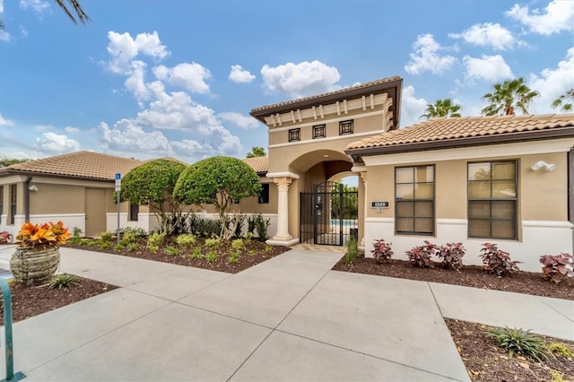 view of mediterranean / spanish house