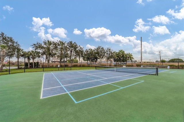 view of tennis court