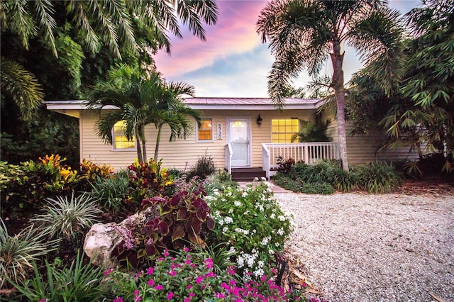 view of ranch-style home