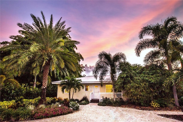 view of front of home