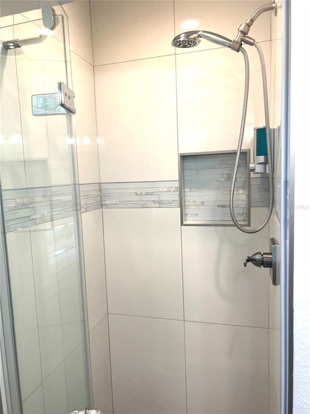 bathroom with walk in shower