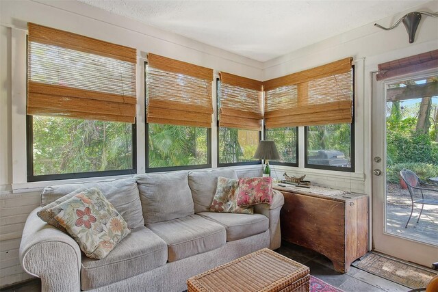 sunroom / solarium with a wealth of natural light