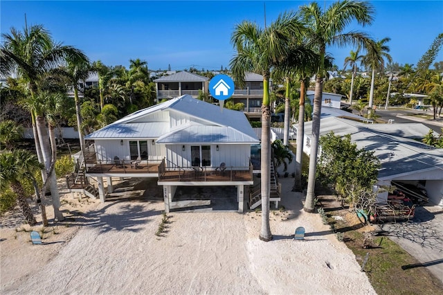 view of front of property with a carport