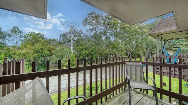 view of balcony