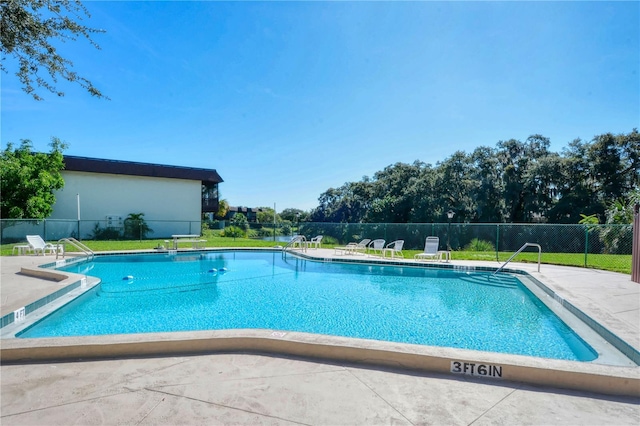 view of pool with a patio area