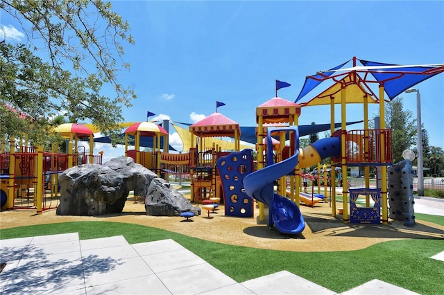 view of play area