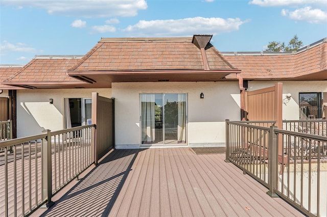 view of wooden terrace