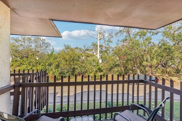 view of balcony