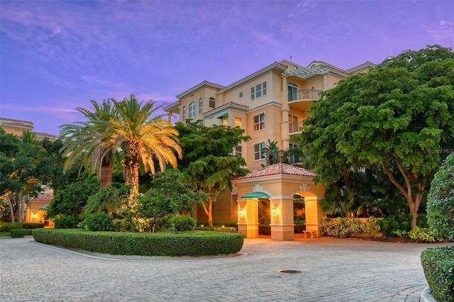 view of mediterranean / spanish house