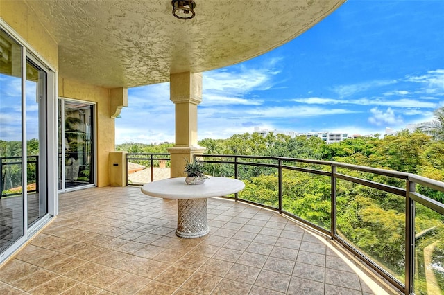 view of balcony