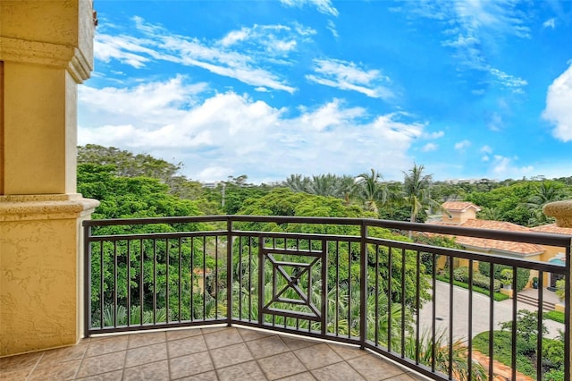 view of balcony