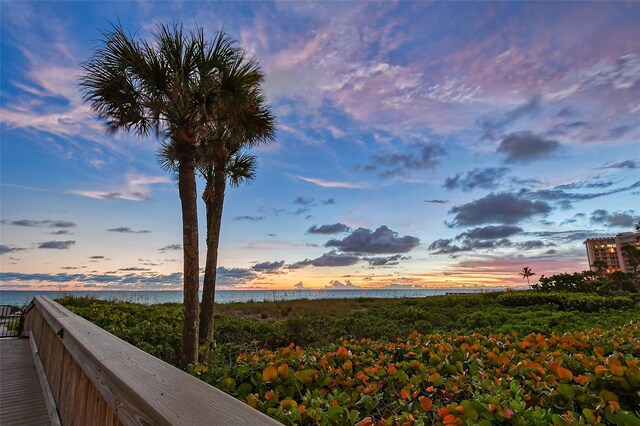 view of property's community featuring a water view