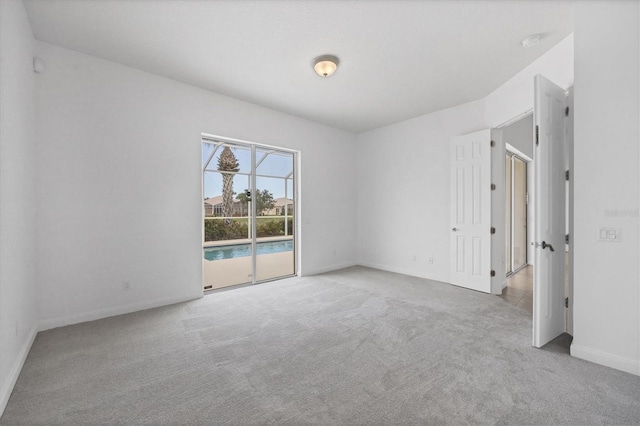 view of carpeted empty room