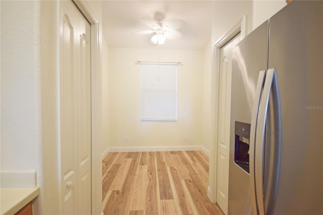 interior space featuring light hardwood / wood-style flooring