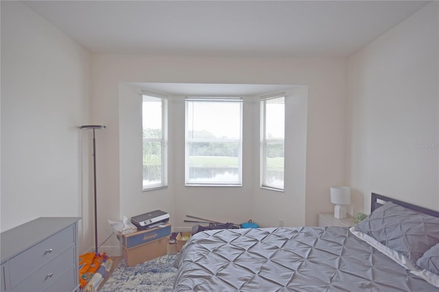 bedroom featuring light hardwood / wood-style floors