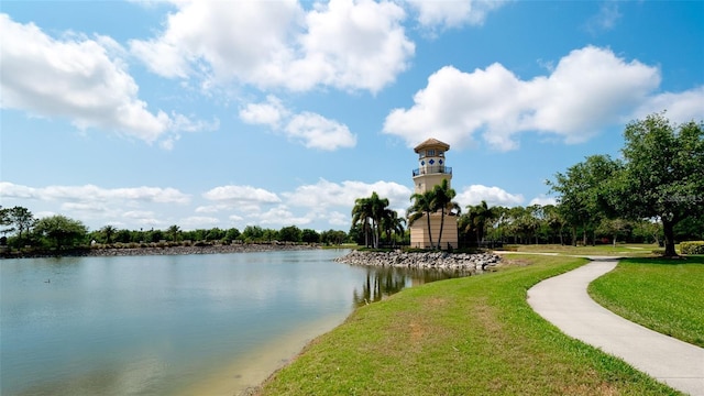 property view of water