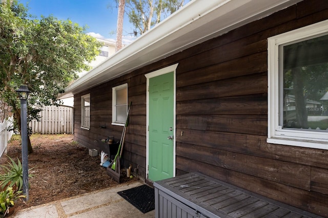 view of entrance to property