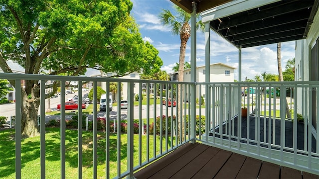 view of balcony