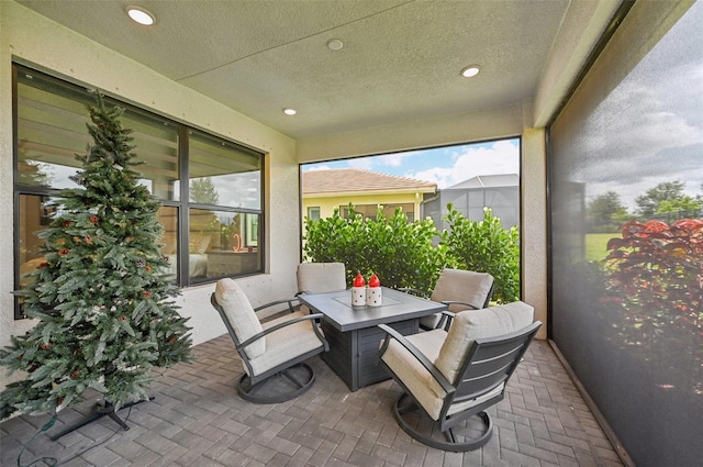 view of sunroom / solarium