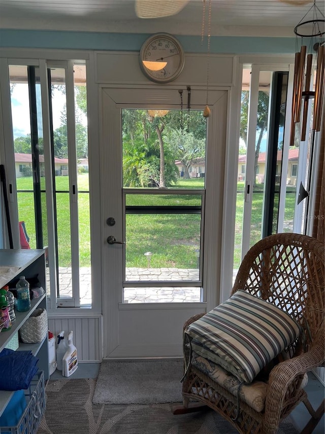 entryway featuring plenty of natural light